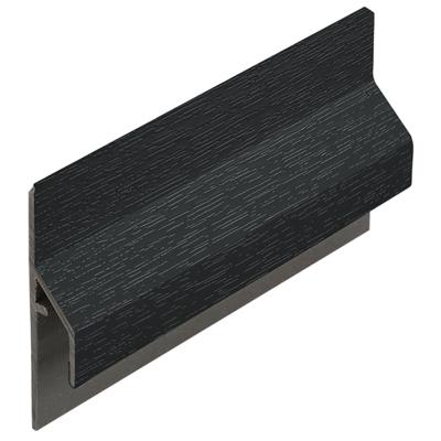 Trim/kraal aansluitprofiel Zwartgrijs (dakrand) - Keralit (2843)