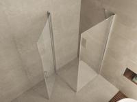 Wiesbaden Salone cabine met 1 draaideur 1000 x 1000 x 2000 x 8 mm nano helder glas/chroom 20.3841 - thumbnail