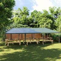 Partytent professioneel 90 g/m 4x9 m groen - thumbnail