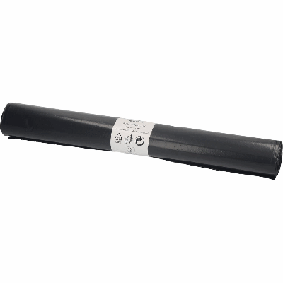 Afvalzak zwart 90x125 cm T60 rol (10 stuks)