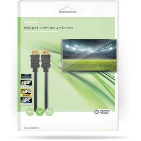Nedis High Speed ??HDMI™-Kabel met Ethernet | HDMI™ Connector | HDMI™ Connector | 4K@60Hz | ARC | 18 Gbps | 10.0 m | Rond | PVC | Zwart | Doos - Nedis High Speed ??HDMI™-Kabel met Ethernet | HDMI™ Connector | HDMI™ Connector | 4K@60Hz | ARC | 18 Gbps | 10.0 m | Rond | PVC | Zwart | Doos -