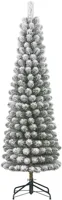 Black Box Trees Charlton Pilar kunstkerstboom besneeuwd groen 185cm - thumbnail