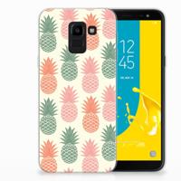Samsung Galaxy J6 2018 Siliconen Case Ananas - thumbnail