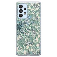 Samsung Galaxy A33 siliconen hoesje - Mandala blauw - thumbnail