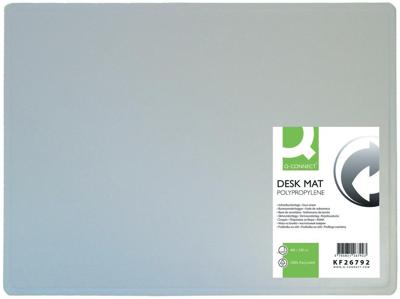 Q-CONNECT onderlegger, ft 53 x 40 cm, transparant