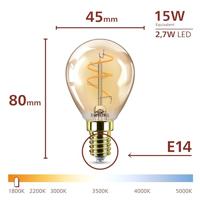 Philips 8721103048912 LED-lamp E14 Spiraal 2.7 W = 15 W Barnsteen 1 stuk(s) - thumbnail