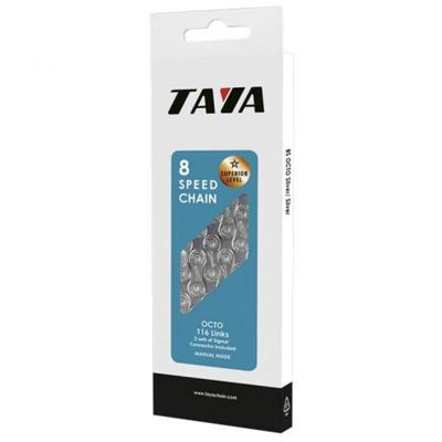 Taya ketting octo 1/2x3/32x116, 7-8 speed, zilver