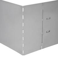 Grasboorden 100x20 cm gegalvaniseerd staal 5 st - thumbnail