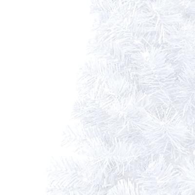 VidaXL Kunstkerstboom met standaard half 150 cm pvc wit