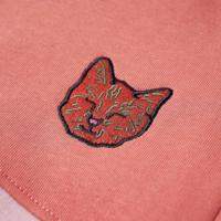 Kindertrui blokontwerp en kattenprint 104 roze - thumbnail