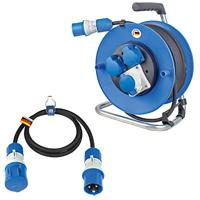 AS Schwabe 19703 Kabelhaspel 25 m Zwart CEE-stekker 16 A 3-polig - thumbnail