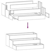 Tuin Bloempot Zwart 90 x 90 x 35 cm Staal - thumbnail