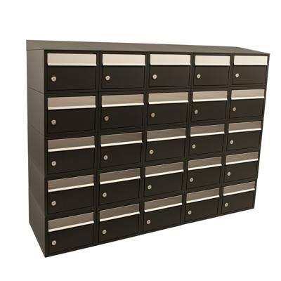 Stoer! Brickset 5-Breed, 5-Hoog Met Dak Zwart - 40215070_5x5d