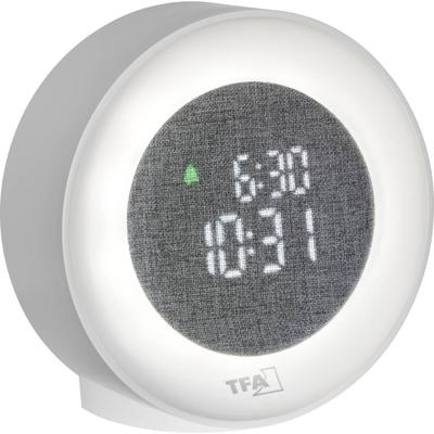 TFA Dostmann 60.2047.02 Daglichtwekker Kwarts Wit Alarmtijden 1 Sfeerverlichting