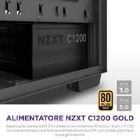 NZXT C1200 Gold power supply unit 1200 W 24-pin ATX ATX Zwart - thumbnail