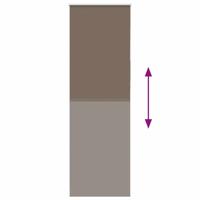 Rolgordijn verduisterend koffie 80x230 cm stofbreedte 75,7 cm - thumbnail