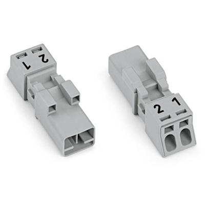 WAGO 890-252/060-000 Netstekker 890 Stekker Totaal aantal polen: 2 16 A Grijs 50 stuk(s)