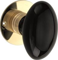 Knopg. porselein Evelyne MGO-MGO/zwart - thumbnail