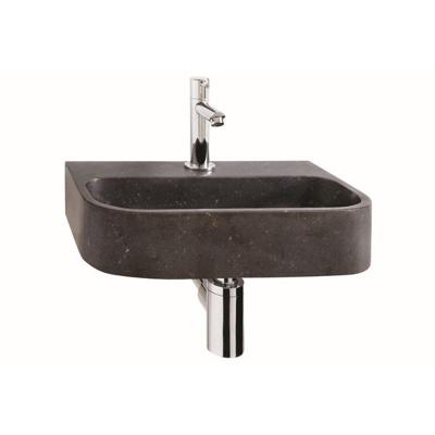 Fonteinset Differnz Ovale Small 38x24x7 cm Natuursteen Zwart