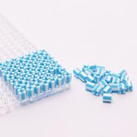 Vaessen Creative • strijkkralen tweekleurig blauw-wit 550st. - thumbnail