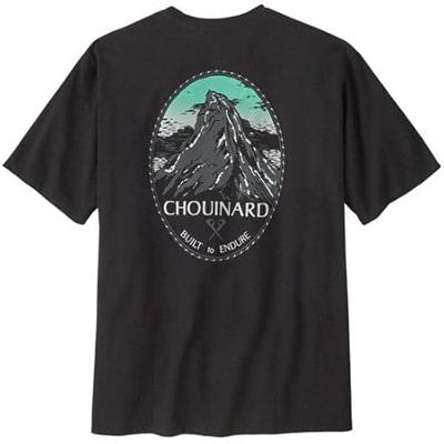 Patagonia Chouinard Crest Pocket Responsibili-Tee T-shirt Heren Ink Black L Patagonia Chouinard Crest Pocket Responsibili-Tee T-shirt Heren Ink Black L