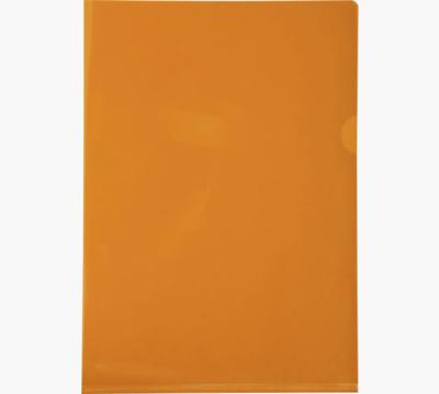 Exacompta L-map voor ft A4, uit gladde PVC, pak van 100 stuks, oranje