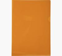 Exacompta L-map voor ft A4, uit gladde PVC, pak van 100 stuks, oranje - thumbnail