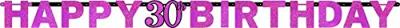 Letterbanner 30 Jaar Sprakling Roze
