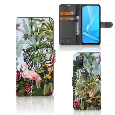 Telefoonhoesje | Met pasjeshouder | voor OPPO A72 | OPPO A52 Jungle Telefoonhoesje | Met pasjeshouder | voor OPPO A72 | OPPO A52 Jungle