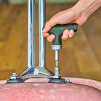 Bosch Groen T-handle ratchet screwdriver (T-greep ratel/bitschroevendraaier) - 1600A02Z9S - thumbnail