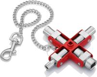 Knipex 00 11 06 Universele sleutels voor gangbare kasten en afweersystemen Schakelkastsleutel 1 stuk(s) - thumbnail