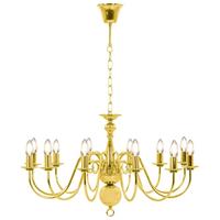 VidaXL Kroonluchter 12xe14 goudkleurig - thumbnail