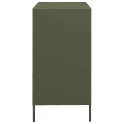 Dressoir 68x39x73,5 cm koudgewalst staal olijfgroen Dressoir 68x39x73,5 cm koudgewalst staal olijfgroen