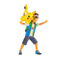 Jazwares Pokémon battle feature figuur - ash & pikachu - thumbnail