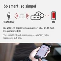 Brennenstuhl Smart Connect LED-lamp Energielabel: G (A - G) E14 Koudwit, Warmwit, RGB - thumbnail