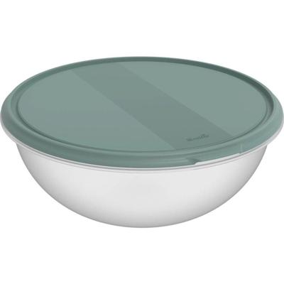 Rotho ELEMENTS Koelkast Bewaardoos Rond 0.4L Mistletoe Groen/Transparant