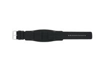 Horlogeband Fossil JR8214 Onderliggend Leder Zwart 22mm - thumbnail