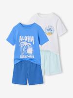 Set van 2 pyjamashorts surf blauw - thumbnail