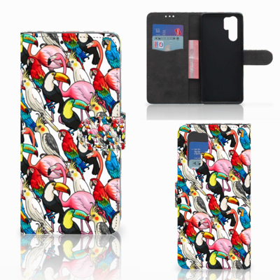 Huawei P30 Pro | Telefoonhoesje | Met pasjeshouder | Birds