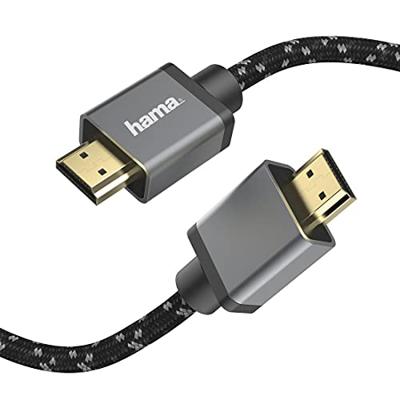 Hama Ultra high-speed HDMI-kabel, connector-connector, 8K, metaal, 2,0 m HDMI kabel - thumbnail