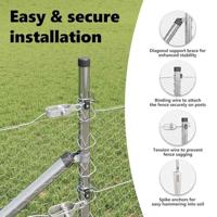 VidaXL Afrasteringspaal zilver 25 x 0,5 m (25 mm gaas) staal - thumbnail