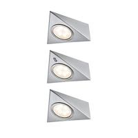Paulmann LED-opbouwlamp Set van 3 stuks LED LED vast ingebouwd 8.4 W Warmwit IJzer (geborsteld) - thumbnail
