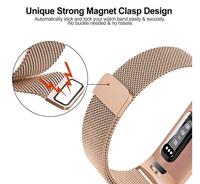 Fitbit Charge 3 & 4 milanese bandje - Maat: Large - Champagne goud - thumbnail