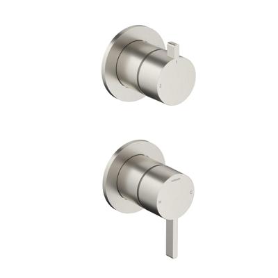 Hotbath Afbouwdeel mengkraan met 2-weg omstel Ace Geborsteld Nikkel