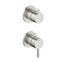 Hotbath Afbouwdeel mengkraan met 2-weg omstel Ace Geborsteld Nikkel - thumbnail