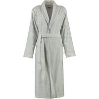 Cawö Cawö Dames Badjas met Sjaalkraag 3423 Silber 48 - thumbnail