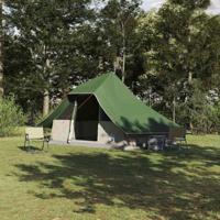 Tipi Tent met dak met opslag Groen 364 x 281 x 257 cm taft - thumbnail