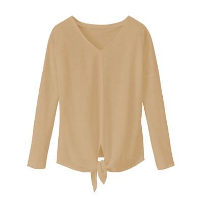 Shirt met lange mouw, beige 36/38