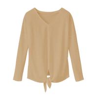 Shirt met lange mouw, beige 36/38 - thumbnail