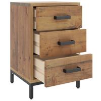 Nachtkastjes 2 st 40x30x55 cm massief grenenhout - thumbnail